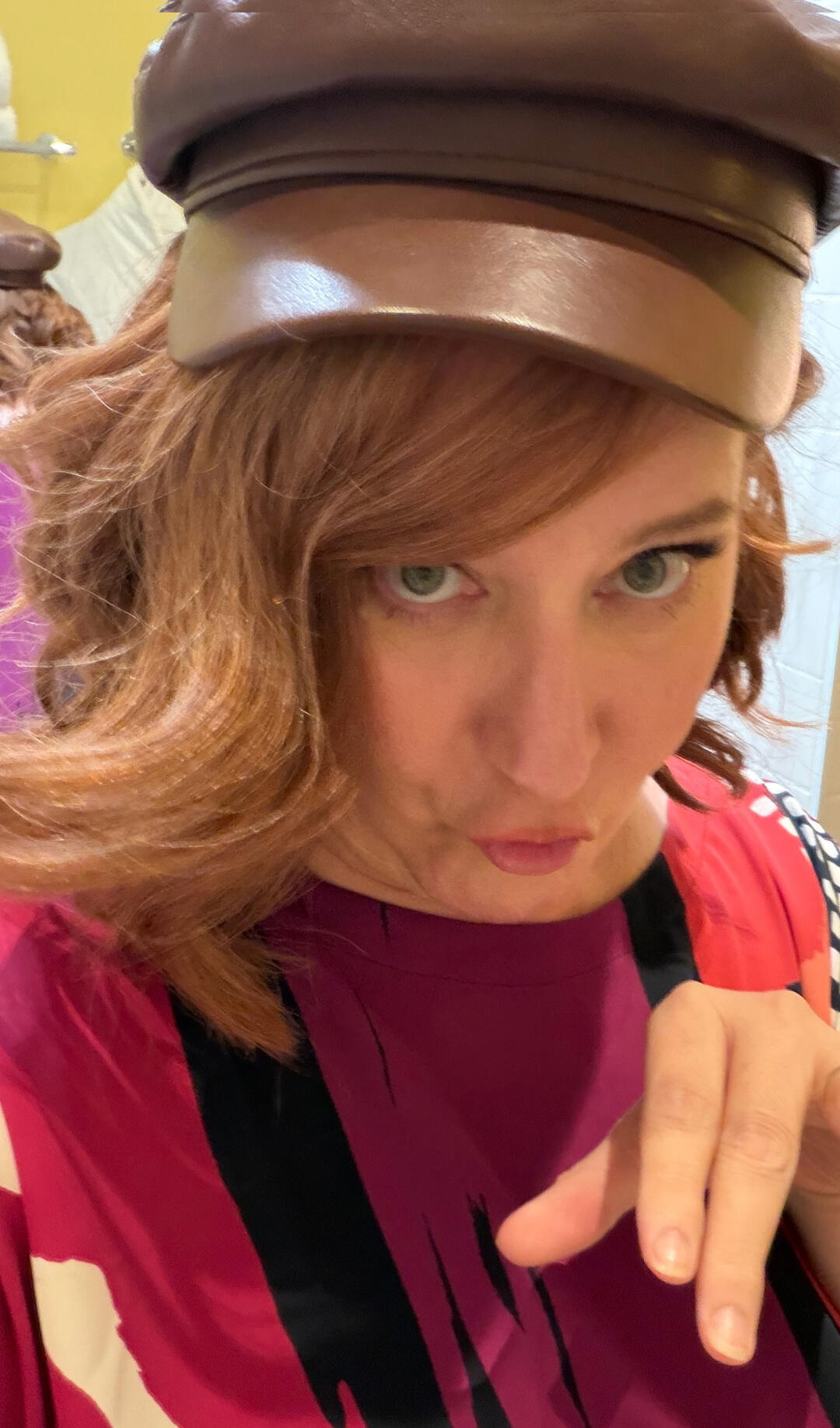 photo of Sandi D being silly in Paris